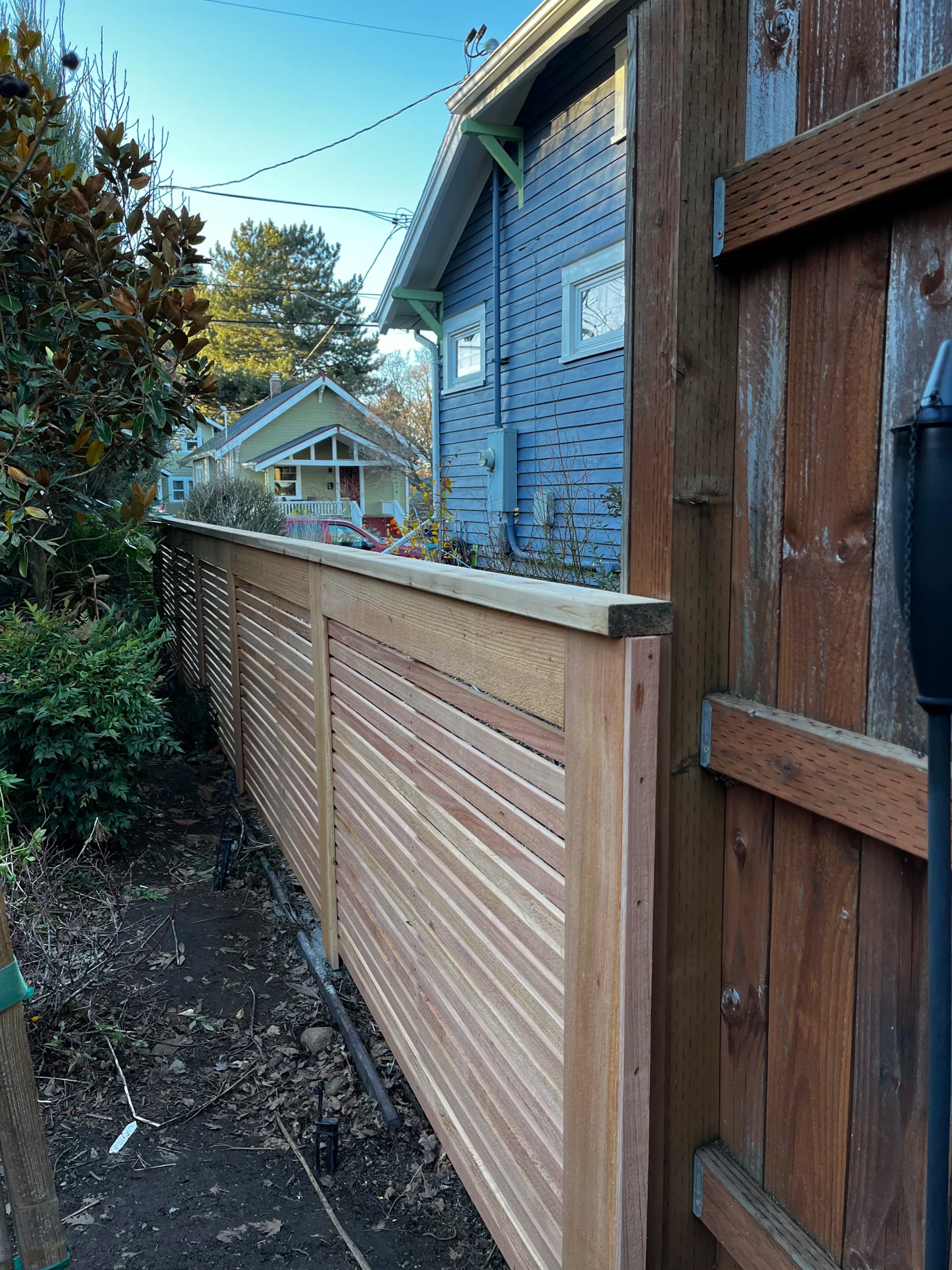 Gallery photos for Cedar Double Gate and Fence Built to Last: Image #1