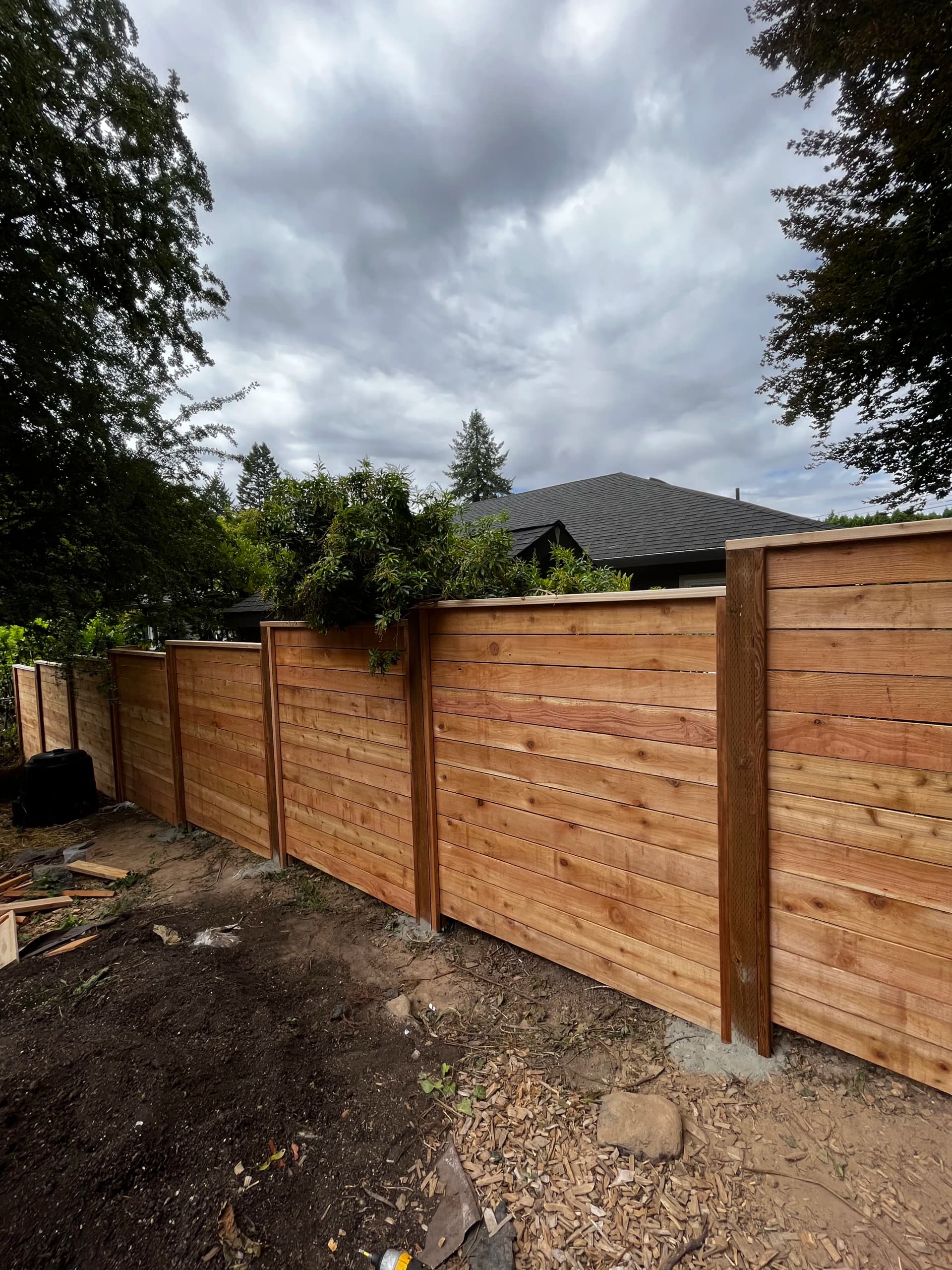 Cedar Horizontal Fence That Delivers Privacy and a Modern Edge image