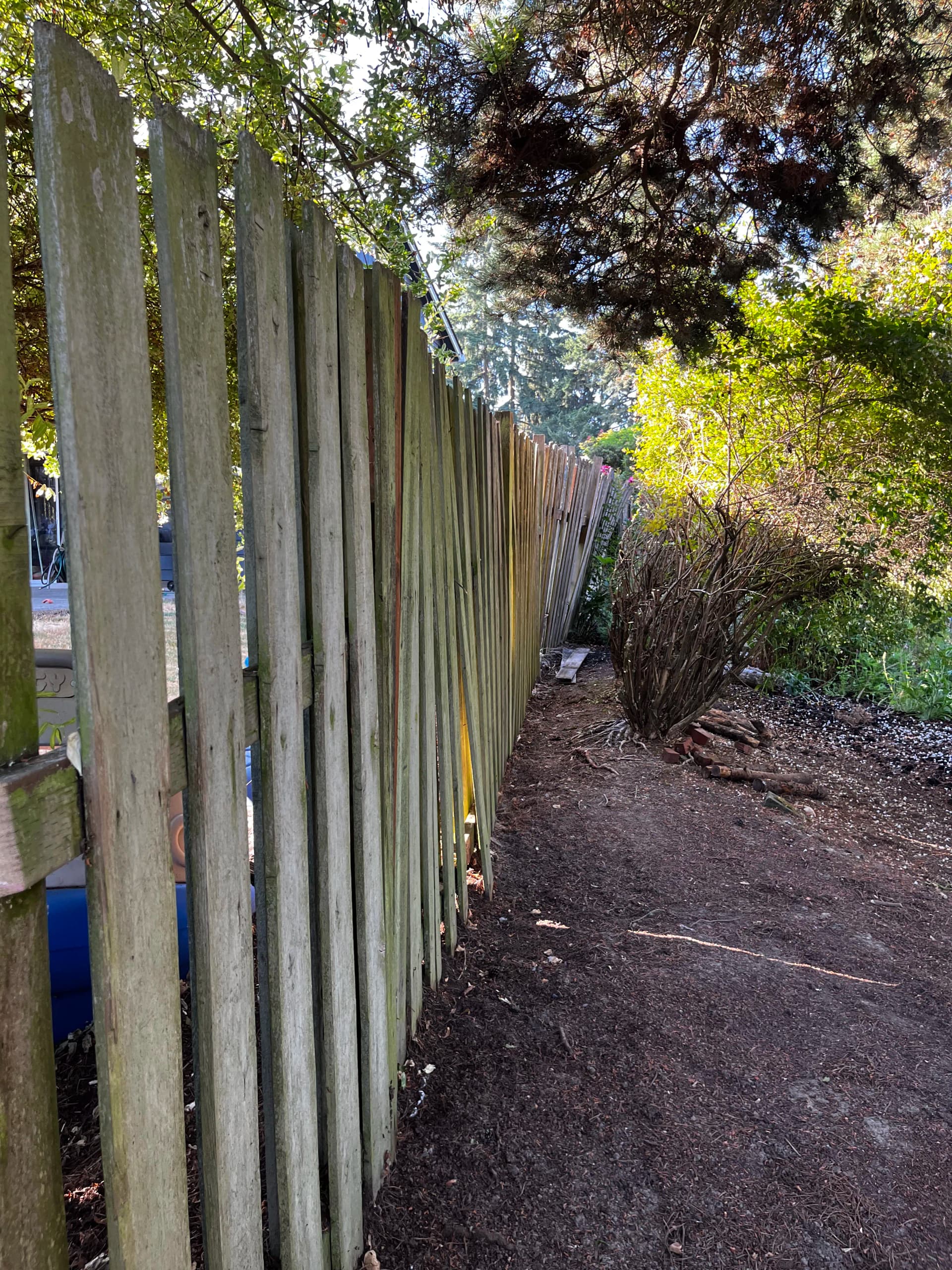 Gallery photos for Old Leaning Fence Replaced With a Solid Cedar Install in Beaverton: Image #2