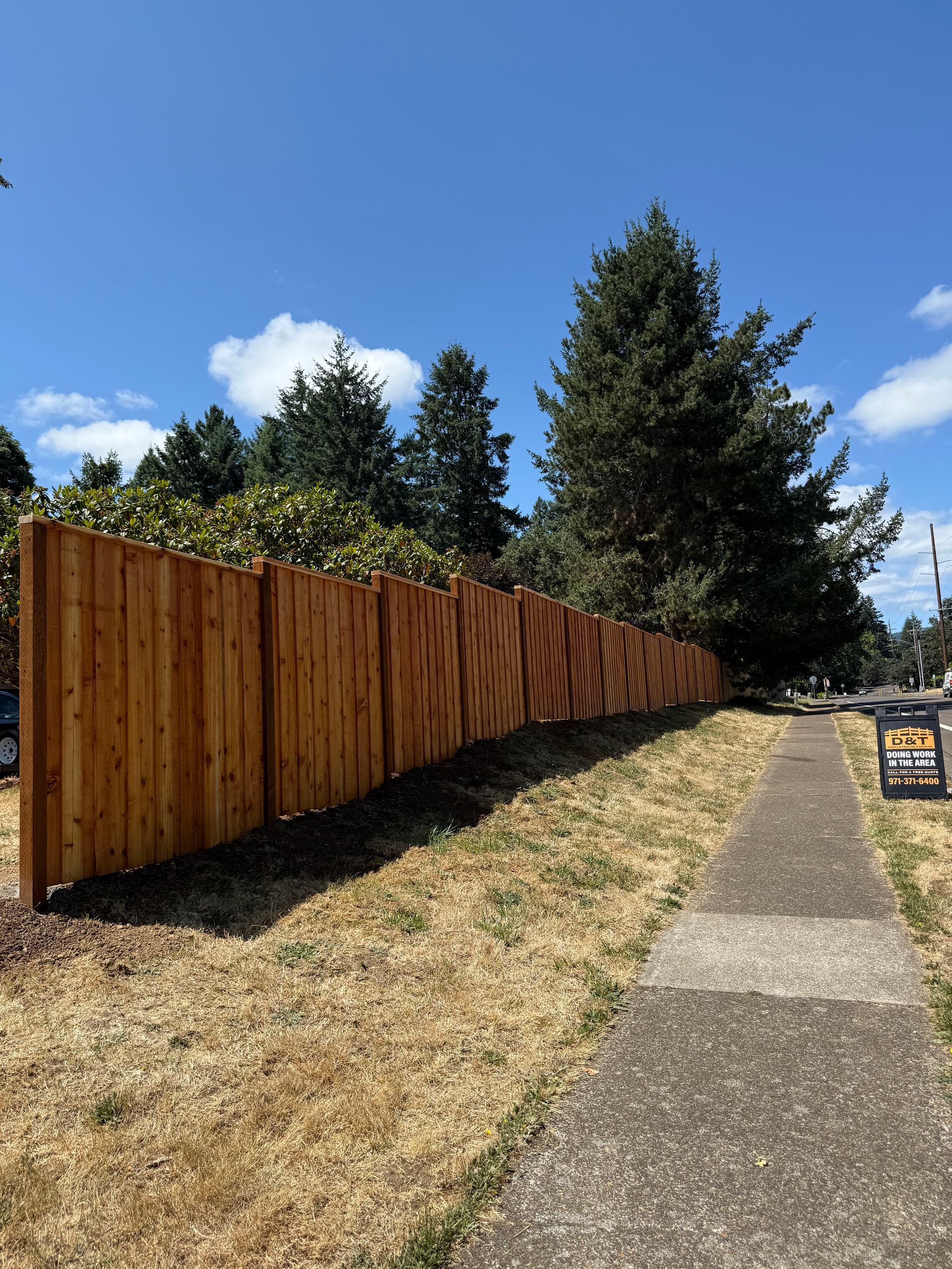 Gallery photos for Board-Over-Board Cedar Fence Installation in Portland Oregon: Image #1