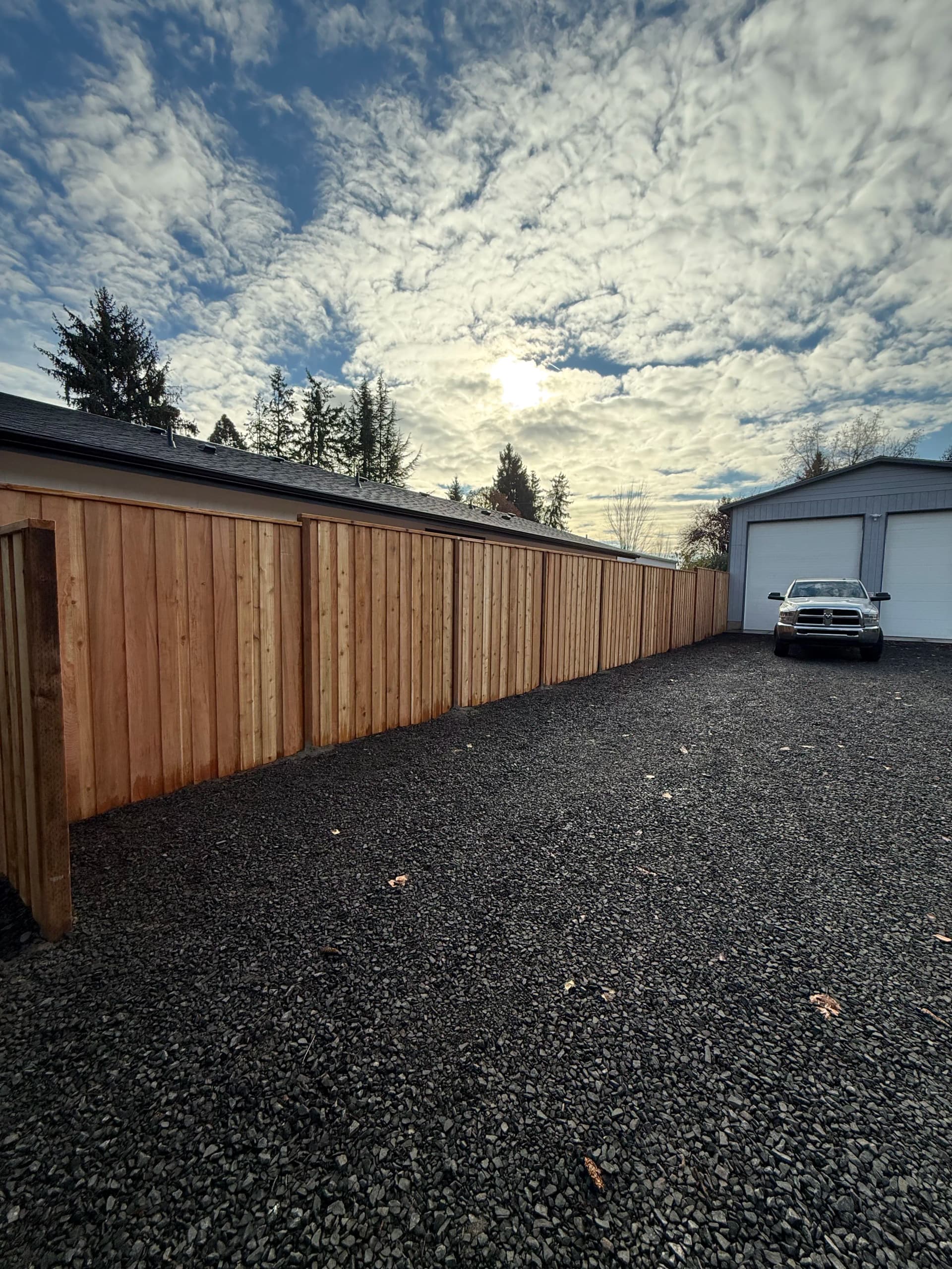 Gallery photos for Old Fence Out, Fresh Cedar In - What a Difference: Image #1