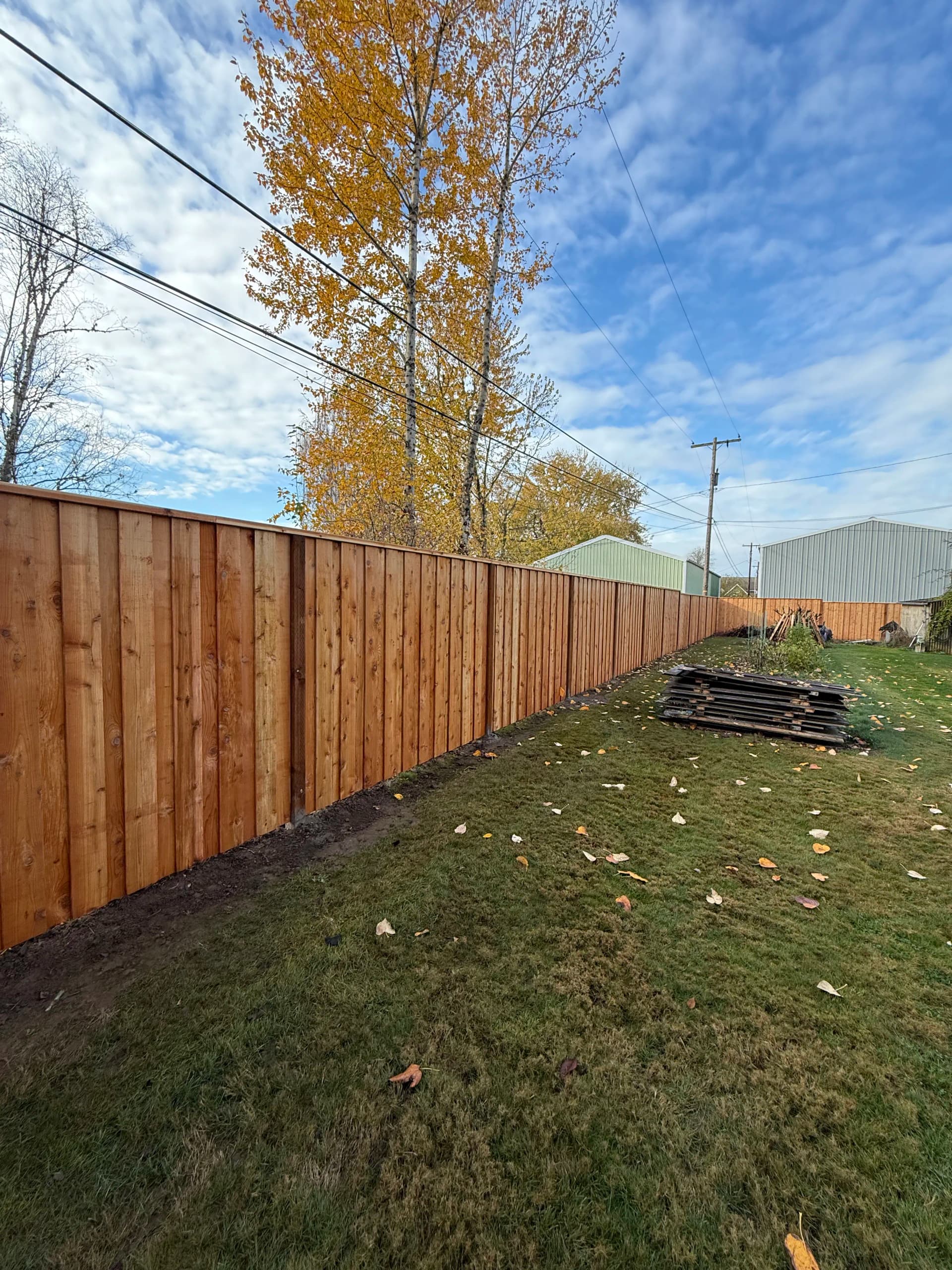 Old Fence Out, Fresh Cedar In - What a Difference image